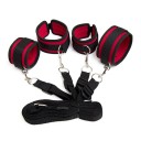Juego de esposas y correas para juego BDSM para atar a la cama, tamaño ajustable, embalaje discreto para mayor comodidad y privacidad. 10