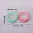 Juego de estuches para lentes de contacto con accesorios estuche de plástico colorido con varios compartimentos y botellita para viajar y almacenar 2