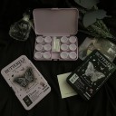 Juego de estuches para lentillas estuche de plástico colorido con varios compartimentos pinzas y aplicador para viajar 5