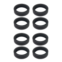 Juego de fundas de silicona para ruedas de maleta 5 x 1,4 cm 8 unidades Fundas protectoras para ruedas de equipaje Cubiertas antirruido 1