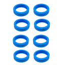 Juego de fundas de silicona para ruedas de maleta 5 x 1,4 cm 8 unidades Fundas protectoras para ruedas de equipaje Cubiertas antirruido para proteger la maleta 2