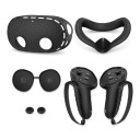 Juego de fundas protectoras para Meta Quest 3S con funda para gafas y funda facial, así como fundas para controladores con correa y tapas para joysticks 11