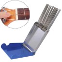 Juego de limas para guitarra para el pulido y afilado del cejuelo y del puente con borde de doble corte Herramienta para aficionados 2