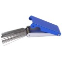 Juego de limas para ranuras de traste y cejuela, pulido de cejuelas, herramienta de ajuste de altura de cuerdas, accesorios de guitarra, color azul 5