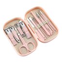 Juego de manicura y pedicura 14 piezas Tijeras para uñas Pinzas Herramientas para el cuidado de las uñas Suministros ortopédicos para hombres 7
