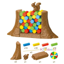 Juego de mesa infantil de equilibrio "Salva la ardilla de la torre" - rompecabezas divertido para niños, dimensiones de las piezas del juego 15 x 15 cm, adecuado para 2 jugadores 3