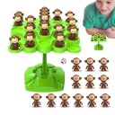 Juego de mesa interactivo para padres e hijos Monos equilibrándose en el árbol Dado, monos y base en el paquete Juego familiar divertido para cualquier ocasión 2