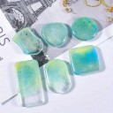 Juego de moldes de silicona mini para resina Formas redondas cuadradas ovaladas y otras formas Molde para hacer colgantes joyas decoraciones 6