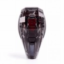 Juego de palanca de cambios de cristal 3 piezas con pantalla M y marcas RND, ABS y cristal, transparente negro, para BMW X5 F15 y X6 F16 con dirección 4