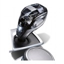 Juego de palanca de cambios de cristal 3 piezas con pantalla M y marcas RND, ABS y cristal, transparente negro, para BMW X5 F15 y X6 F16 con dirección 6
