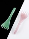 Juego de peines de masaje para el cuero cabelludo 16 cm 4 unidades Herramienta de masaje colorida para estimular el crecimiento del cabello y relajar 2