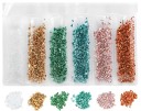Juego de piedras decorativas 2 - 4 mm 20 g 5