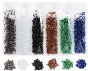 Juego de piedras decorativas 2 - 4 mm 20 g 8