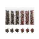 Juego de piedras decorativas 2 - 4 mm 20 g 10