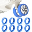 Juego de protectores de silicona para ruedas 5,3 x 1,5 cm 8 unidades Fundas protectoras para ruedas de muebles Cubiertas antirruido 2
