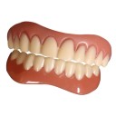 Juego de prótesis dentales de silicona Reemplazo de silicona para prótesis dentales superiores e inferiores Dientes temporales Aspecto natural Fácil 4