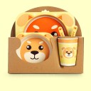 Juego de vajilla infantil animales 5 piezas 19