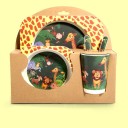 Juego de vajilla infantil animales 5 piezas 24