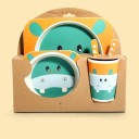 Juego de vajilla infantil animales 5 piezas 25