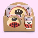 Juego de vajilla infantil animales 5 piezas 30