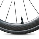 Juego de válvulas de aire para bicicleta CYCLAMI 2 unidades con tapa y tuerca Longitud 45 mm Peso 5,2 g Aleación de aluminio Negra Para bicicletas 2