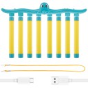 Juego interactivo con varillas que caen 8 piezas Juguete de plástico recargable Desarrolla la percepción y la coordinación Juego de reacción rápida para niños 1