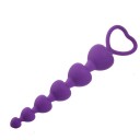 Juguete anal de silicona en forma de corazón para estimulación sensual con una superficie lisa y un diseño flexible para máxima comodidad. 4
