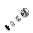 Juguete antiestrés de mesa de metal rotativo 38 × 34 mm construcción con rodamientos spinner compacto para liberar estrés y concentrarse 11