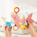 Juguete colgante para bebés 34 x 21 cm Ballena con estrella y medusa Juguete silbador para cochecito Desarrollo auditivo y motor 4