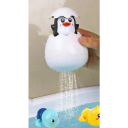 Juguete de baño para ducha de 9 x 14 cm con forma de huevo y pingüino para bañera de bebé, juguete acuático interactivo que desarrolla los sentidos 3