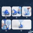 Juguete de bombeo interactivo con globos y cochecito Conjunto educativo de física para niños Desarrollo de la motricidad y la lógica Juego seguro 3