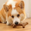 Juguete masticable para perros de fibra de madera en forma de cuerno para limpieza dental y fortalecimiento de la mordida 3 Juguete masticable para perros de fibra de madera en forma de cuerno para limpieza dental y fortalecimiento de la mordida 3