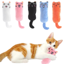 Juguete para gatos 11 cm Forma de gato con hierba gatera Juguete interactivo crujiente para gatitos y gatos adultos 1