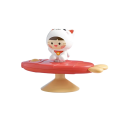 Juguete tranquilizante para niños 10,5 cm Gatito en avión Ventosa para superficies lisas Educación temprana Diversión interactiva Juego motor para niños 3