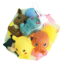 Juguetes de baño de goma para niños Pokémon, 6 piezas, 5 cm, juguetes de agua, lindos personajes Pokémon, juego de baño divertido para niños 2