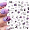 Jul 5D nagelklistermärken 2