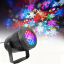 Jul laserprojektor 10,6 x 7,5 cm Flerfärgade snöflingor LED belysning Utomhus- och inredningsdekoration Högtidlig ljuseffekt 2