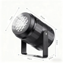 Jul laserprojektor 10,6 x 7,5 cm LED ljusprojektor med 16 julmotiv Snögubbe Santa Julgran Inredningsdekoration 2