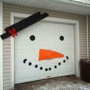 Jul snögubbe klistermärke 2