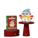 Julbyggsats Santa Snögubbe 6,5 x 4,2 x 6,6 cm 210 st Mikroblock Plastmodell Mini byggsats Juldekoration 1