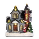 Juledekoration oplyst kirke 2