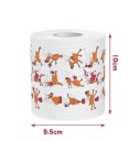 Juletoiletpapir 10 x 10 cm 2 lag Rolle med julemotiver Dekorative papirservietter Køkken- og husholdningsartikler Festlig udsmykning 2