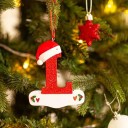 Julgransdekorationer med bokstäver Akrylbokstäver till julgran Juldekorationer Hängande bokstäver till granen Röda hängande bokstäver 10 cm 12