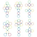 Jumping Rings with Stops 28 cm 10 pcs 5