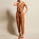 Jumpsuit i linne för kvinnor 4