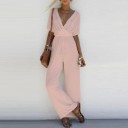 Jumpsuit med V-ringad dam 4