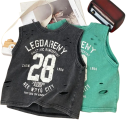 Jungen Sommer-Top ohne Ärmel 100% Baumwolle Perforiertes atmungsaktives Unterhemd mit Druck und Schriftzug Stylisches Sporttop in verschiedenen Farben 7 Jungen Sommer-Top ohne Ärmel 100% Baumwolle Perforiertes atmungsaktives Unterhemd mit Druck und Schriftzug Stylisches Sporttop in verschiedenen Farben 7