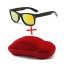 Jungen-Sonnenbrille mit rotem Gehäuse J2535 11