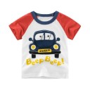 Jungen-T-Shirt mit einem Auto 1