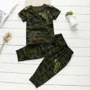 Jungen-T-Shirt und Hose im Tarnmuster L1576 1